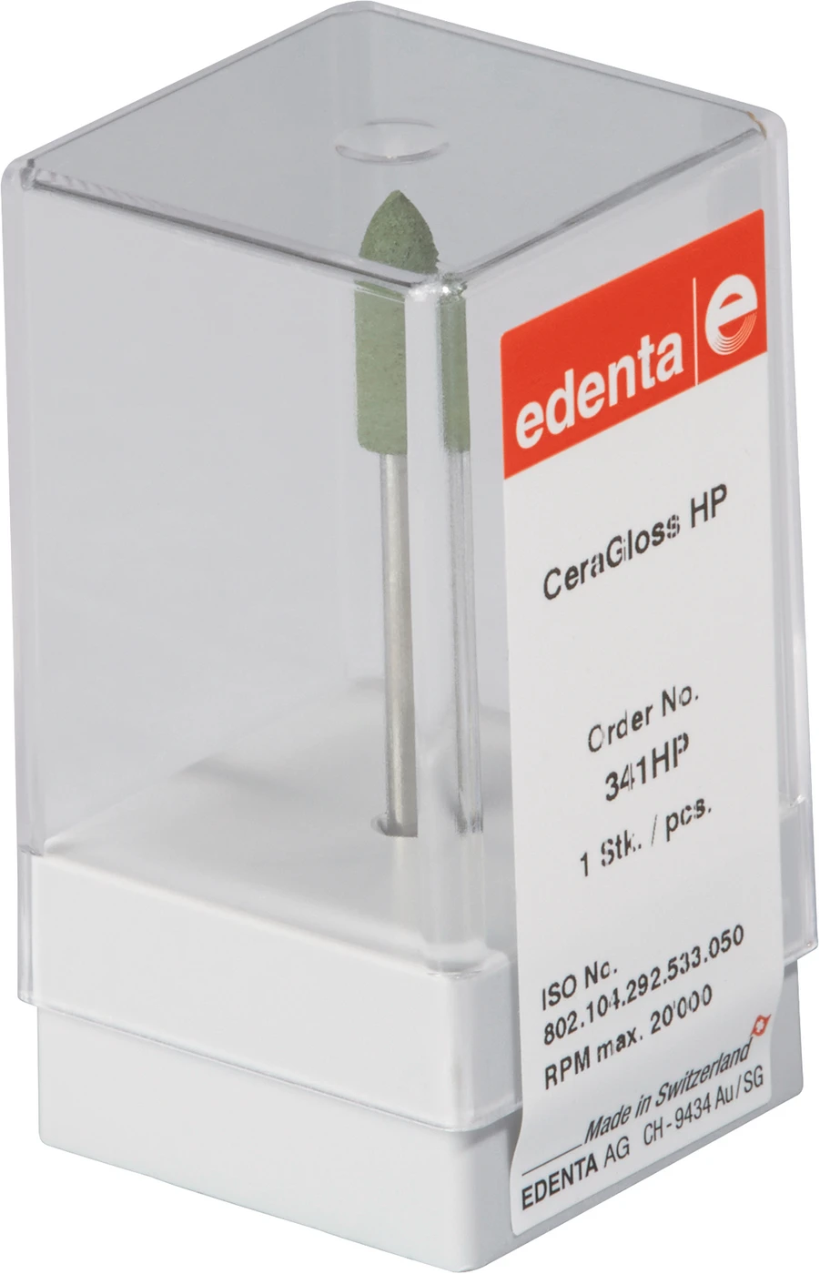 CeraGloss Stück grün grob, HP, Figur 292, 16 mm, ISO 050