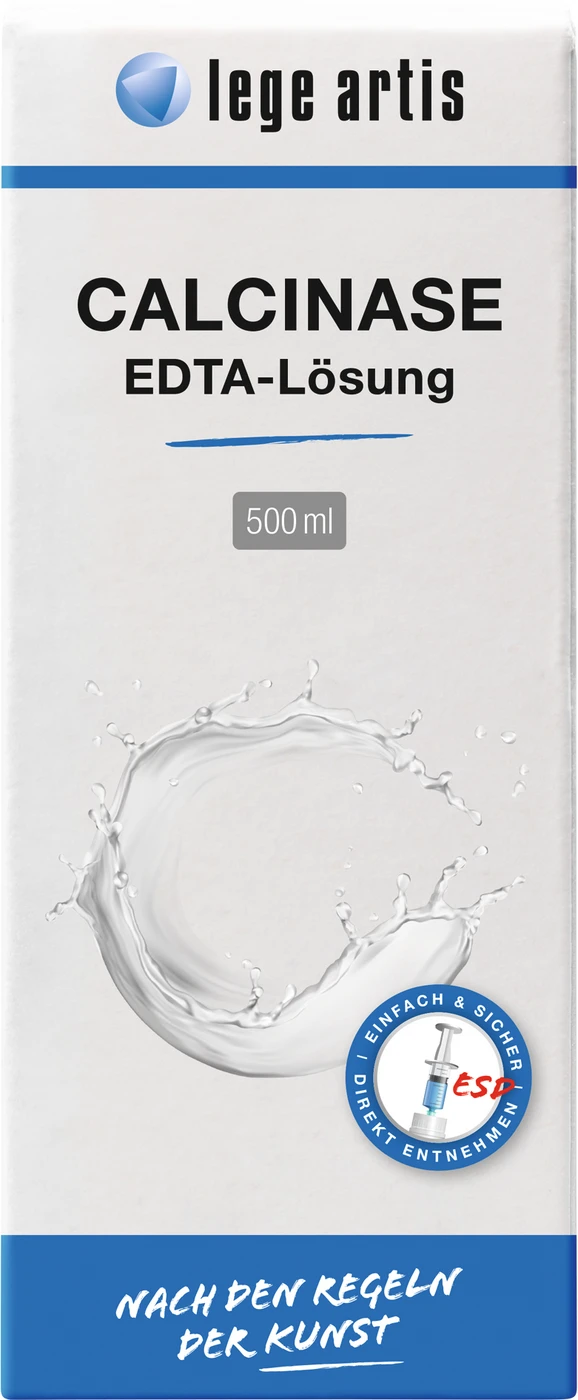 CALCINASE EDTA-Lösung Flasche 500 ml Lösung mit ESD-Entnahmesystem