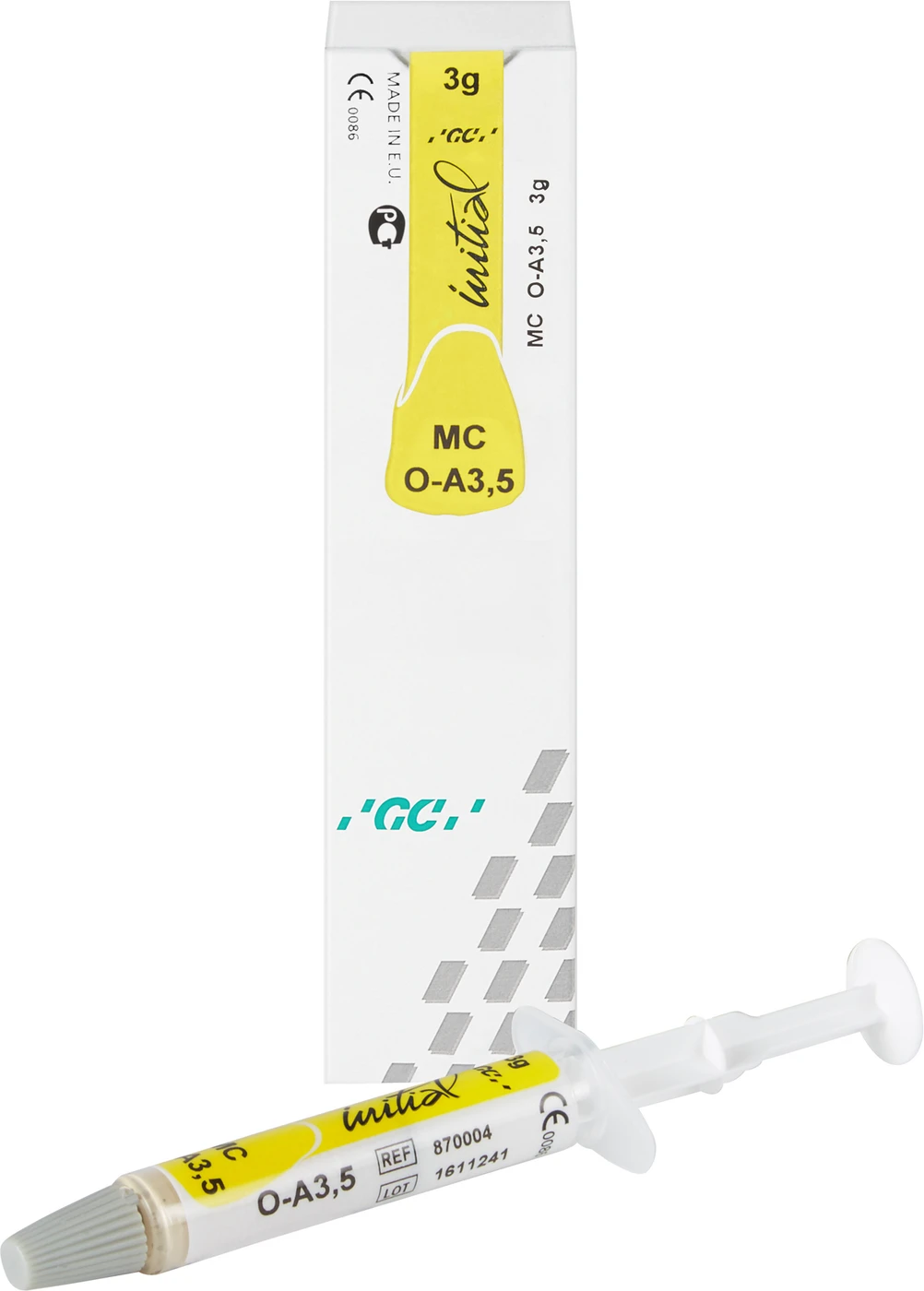 GC Initial™ MC Spritze 3 g Paste opaque OA3,5