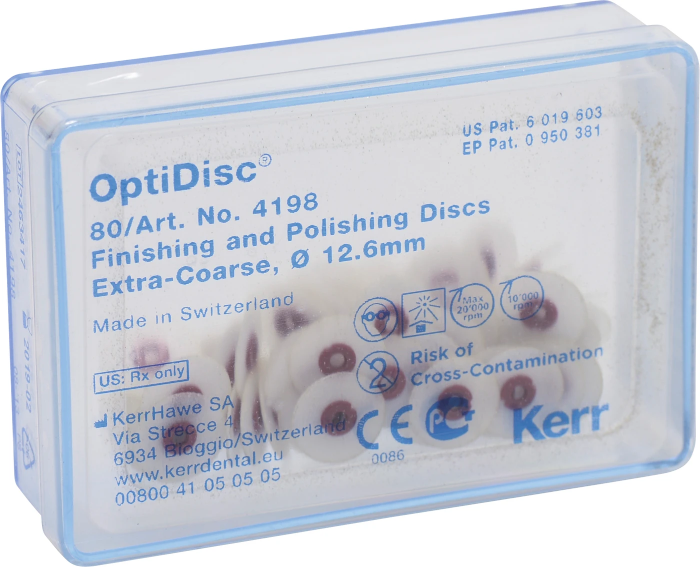 OptiDisc® Nachfüllpackung 100 Stück unmontiert, dunkelbraun extra grob, Ø 12,6 mm