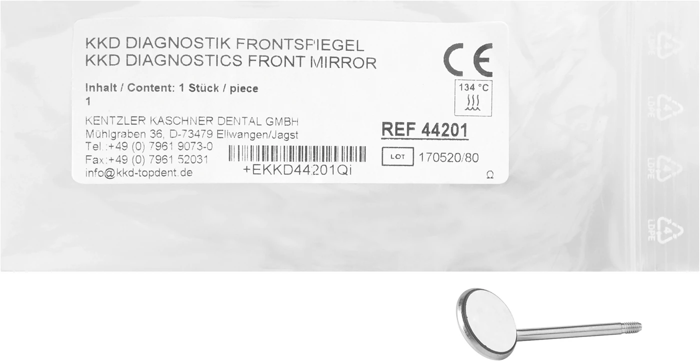 KKD® mf Mundspiegel Stück Größe 1, Ø 16 mm, für Kids