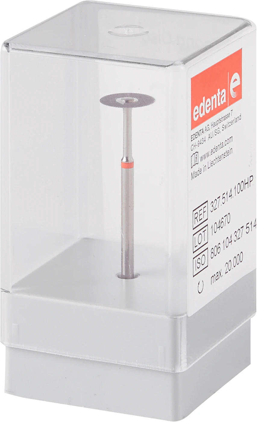 Diamantscheibe 327 Stück rot fein, HP, Figur 327, 0,13 mm, ISO 100