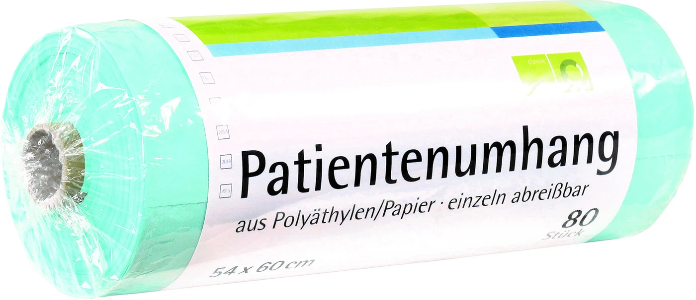 smart Patientenumhänge Rolle 80 Stück grün, 54 x 60 cm