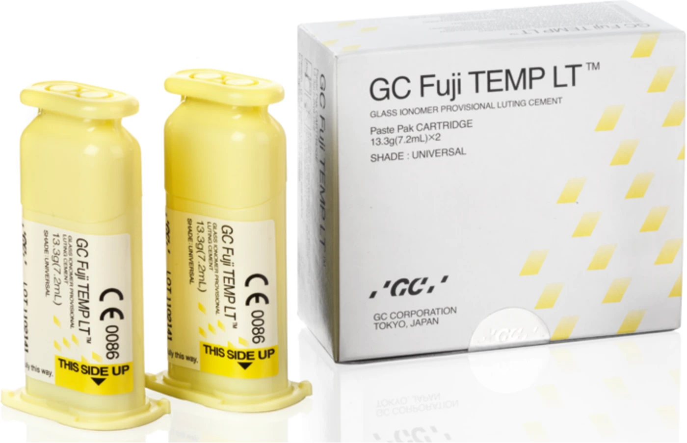 GC Fuji TEMP LT™ Packung 2 x 13,3 g Kartusche universal, 1 Mixing Pad