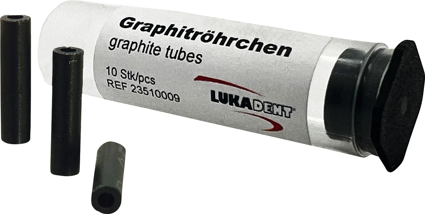 Graphitröhrchen Packung 10 Stück schwarz