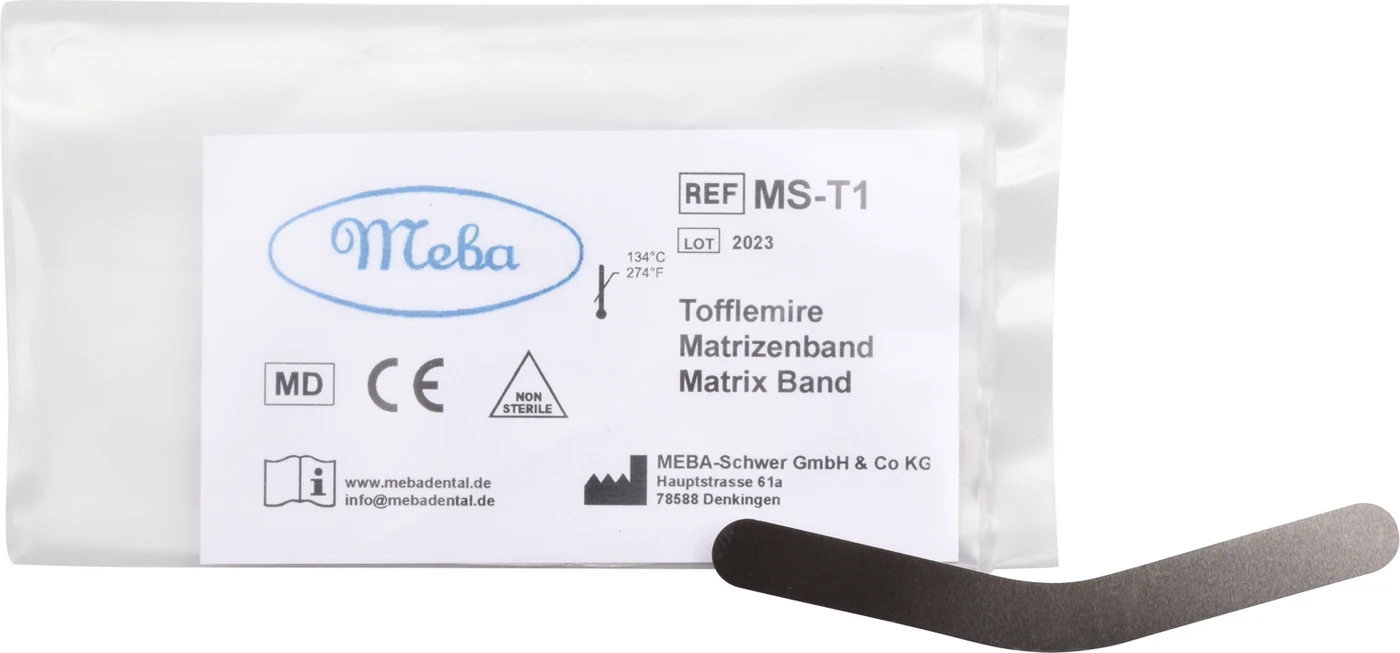 Matrizenbänder nach Tofflemire Packung 12 Stück Nr. 1