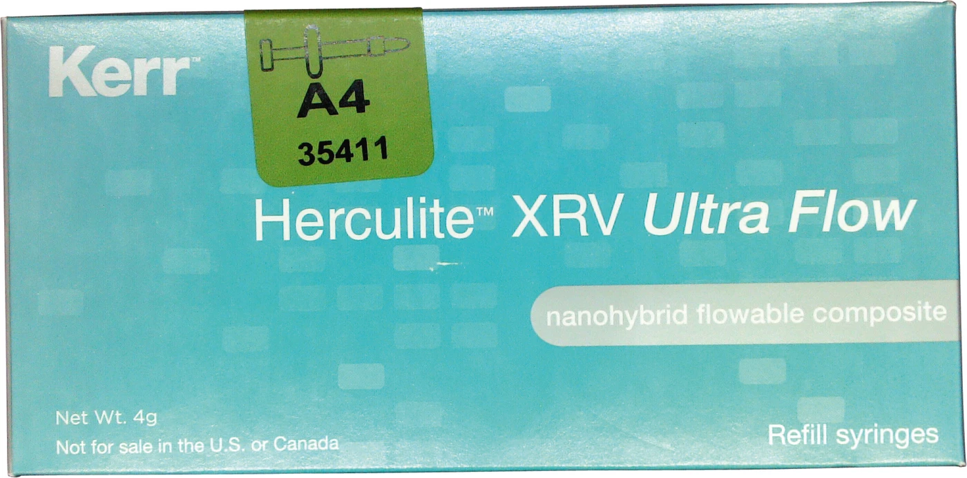 Herculite™ XRV Ultra Flow Packung 2 x 2 g Spritze A4