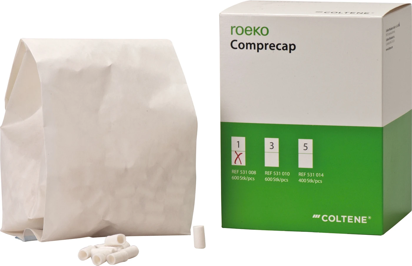 ROEKO Comprecap Packung 600 Stück Ø 8 mm, Größe 1