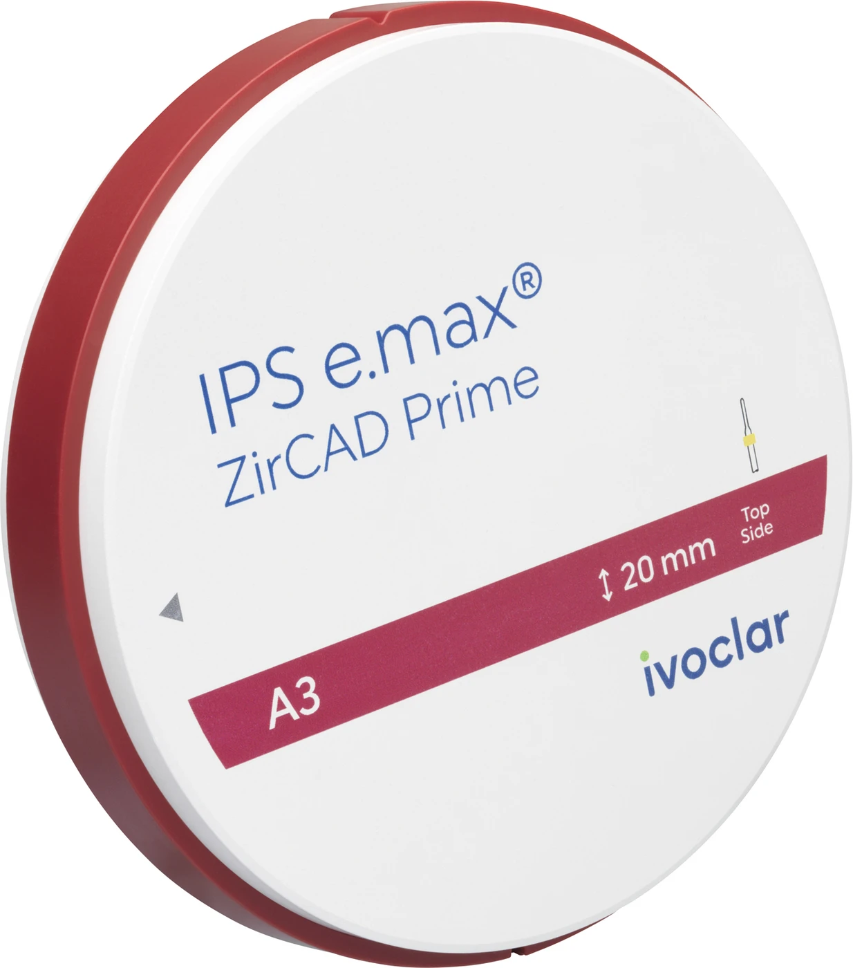 IPS e.max® ZirCAD Prime Stück Ø 98,5 mm H 20 mm, A3