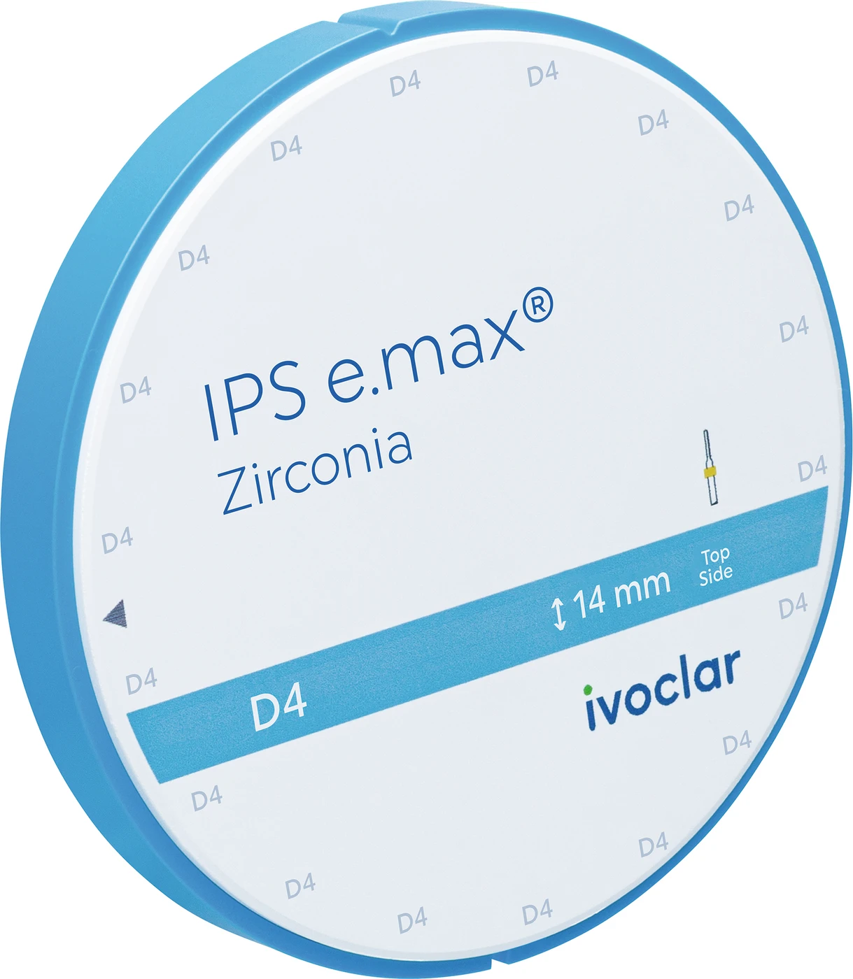 IPS e.max Zirconia Stück Ø 98,5 mm, H: 14 mm, D4