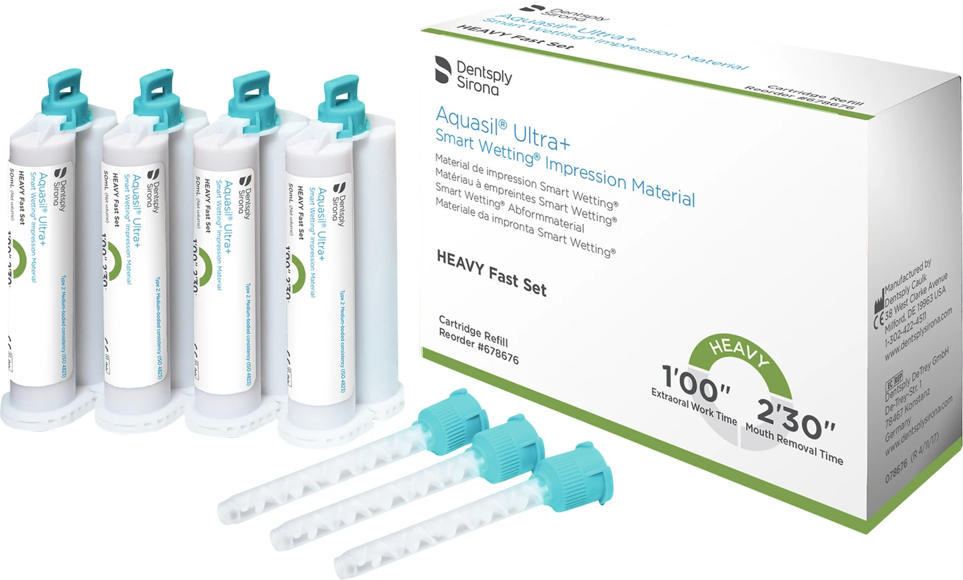 Aquasil® Ultra+ Nachfüllpackung 4 x 50 ml Doppelkartusche Heavy Fast Set, Zubehör