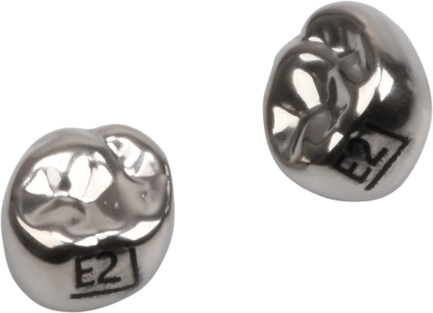 Edelstahlkronen Packung 5 Stück E-UR-2, für Milchmolaren