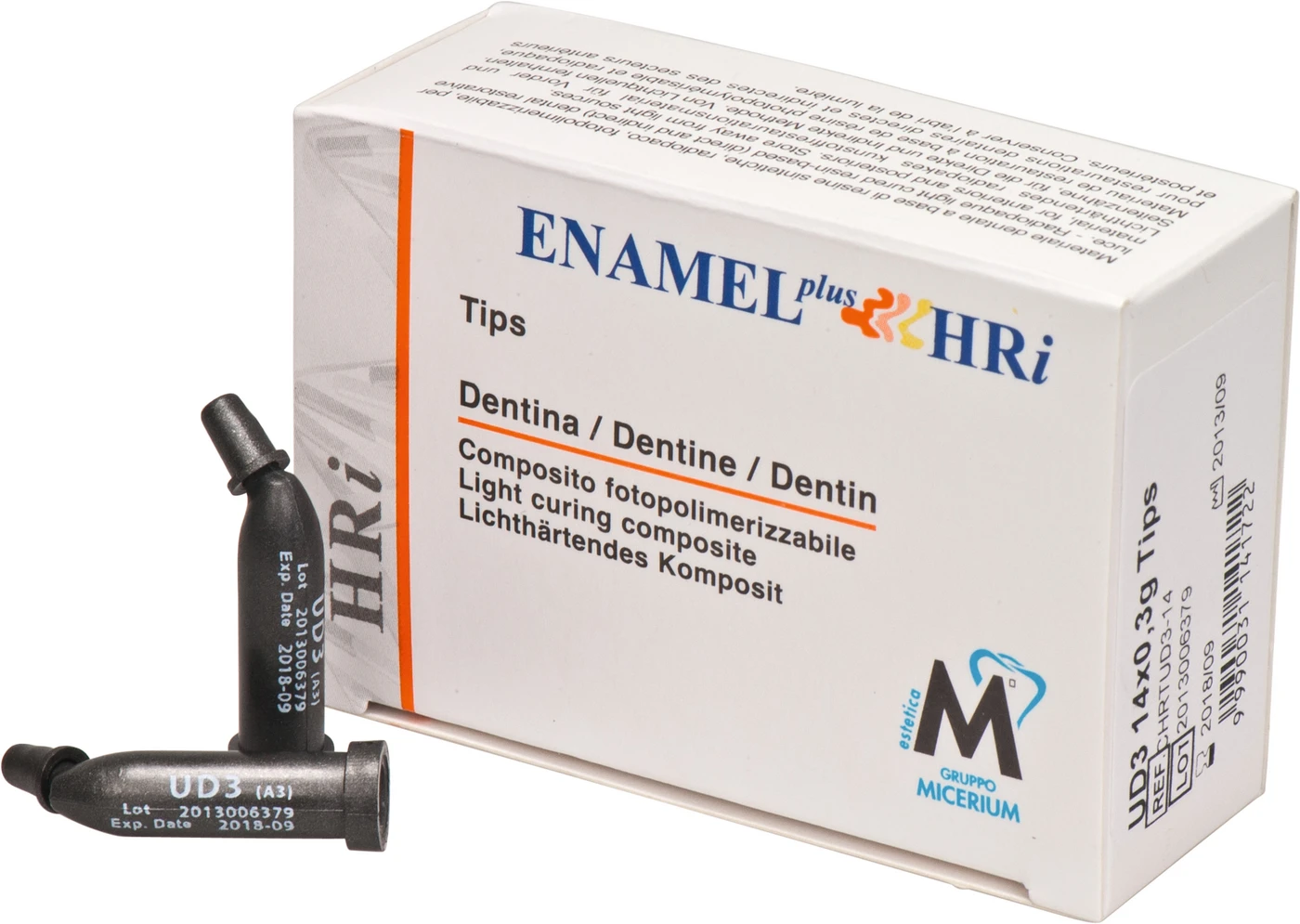 ENAMEL plus HRi® Packung 14 x 0,3 g Minifill dentin UD3-A3