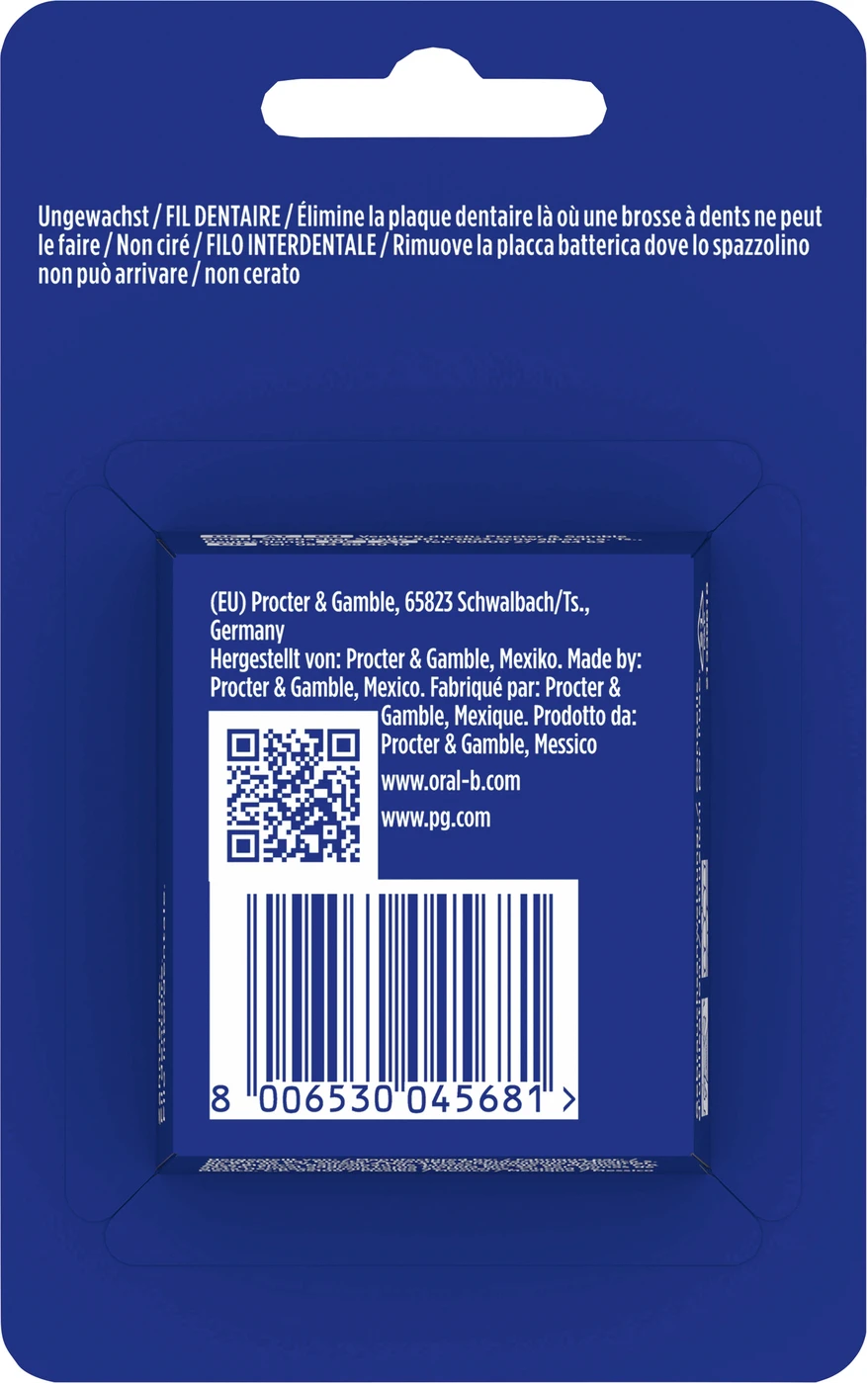 Oral-B Essential Zahnseide Spenderbox 50 m Zahnseide ungewachst