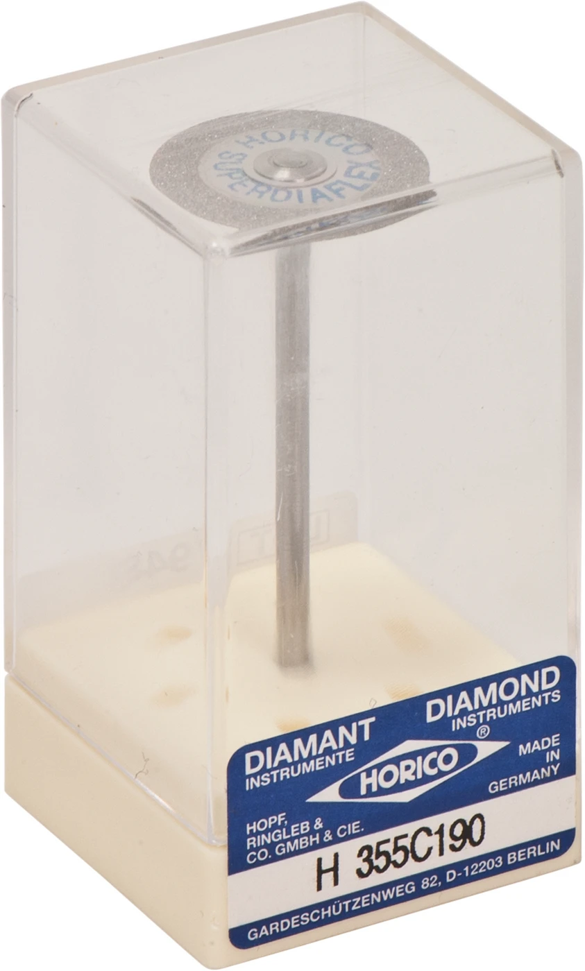 SUPERDIAFLEX® 355 Stück doppelseitig, rot fein, HP, Figur 355 C, 0,17 mm, ISO 190