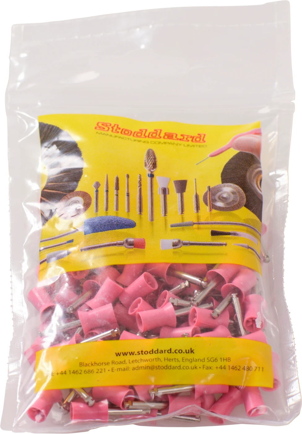 SMART Line Gummipolierer Packung 100 Stück latexfrei, RA, rosa weich, 10 mm