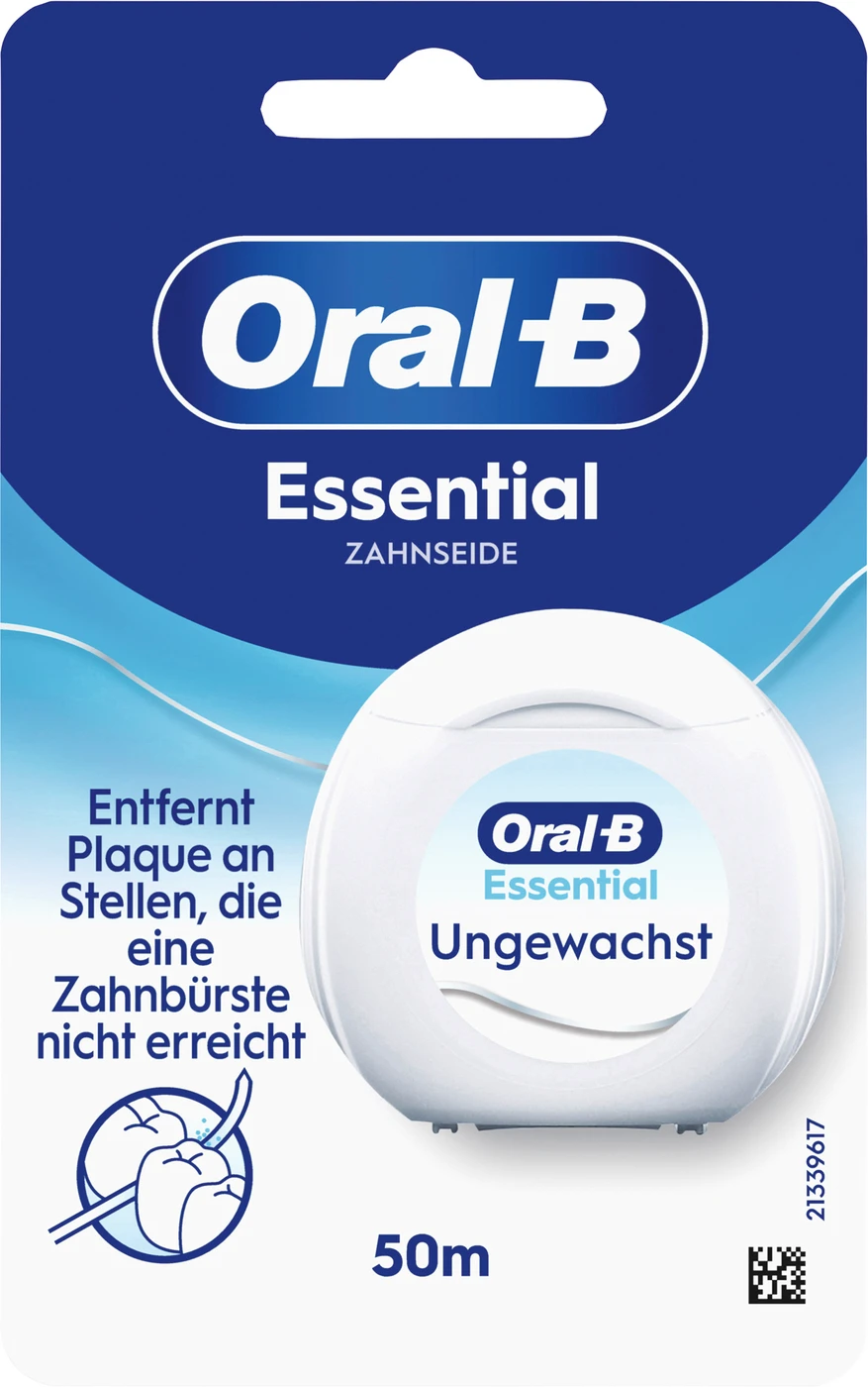Oral-B Essential Zahnseide Spenderbox 50 m Zahnseide ungewachst
