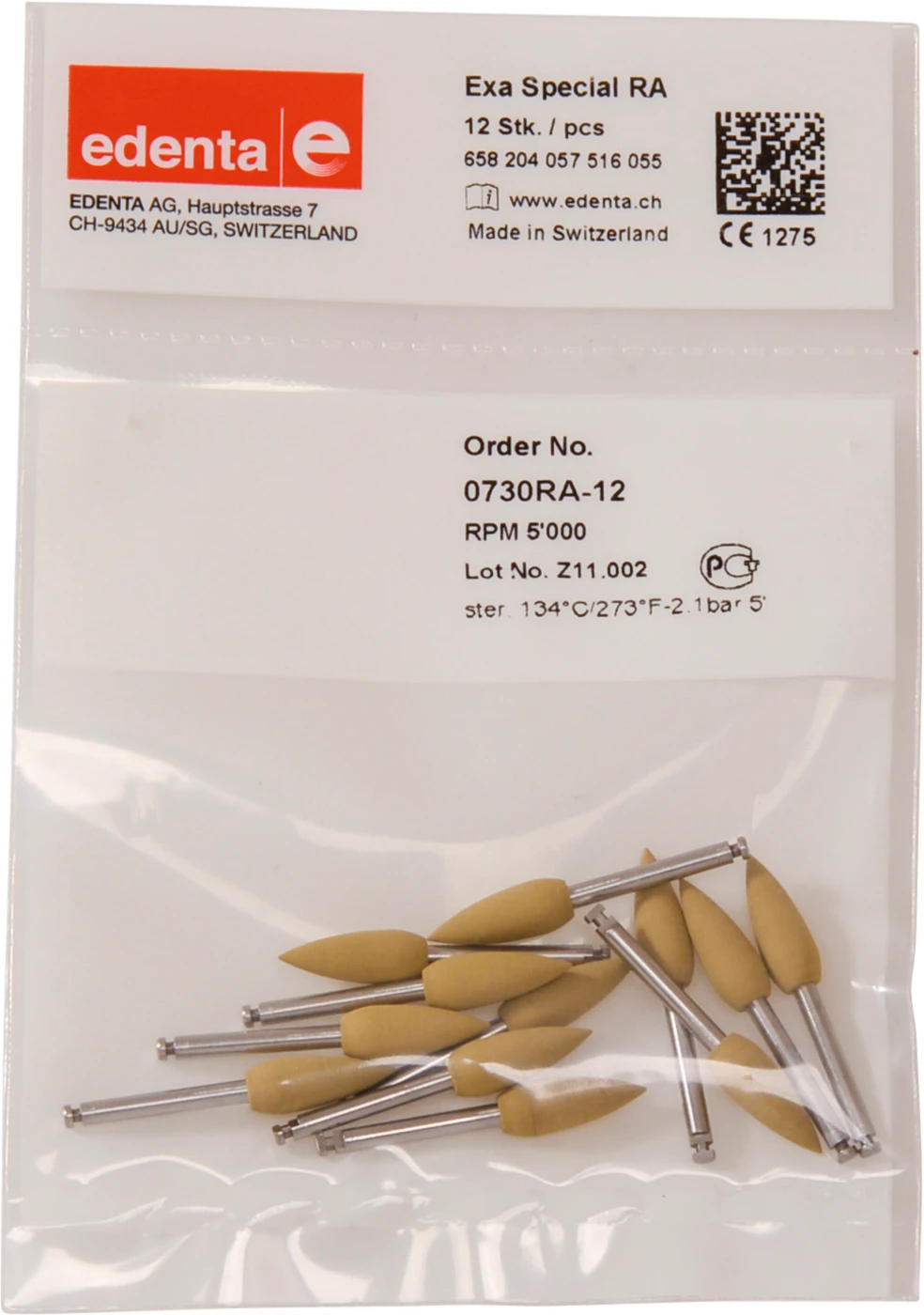 Exa Special Packung 12 Stück gelb, RA, Figur 057, 14 mm, ISO 055