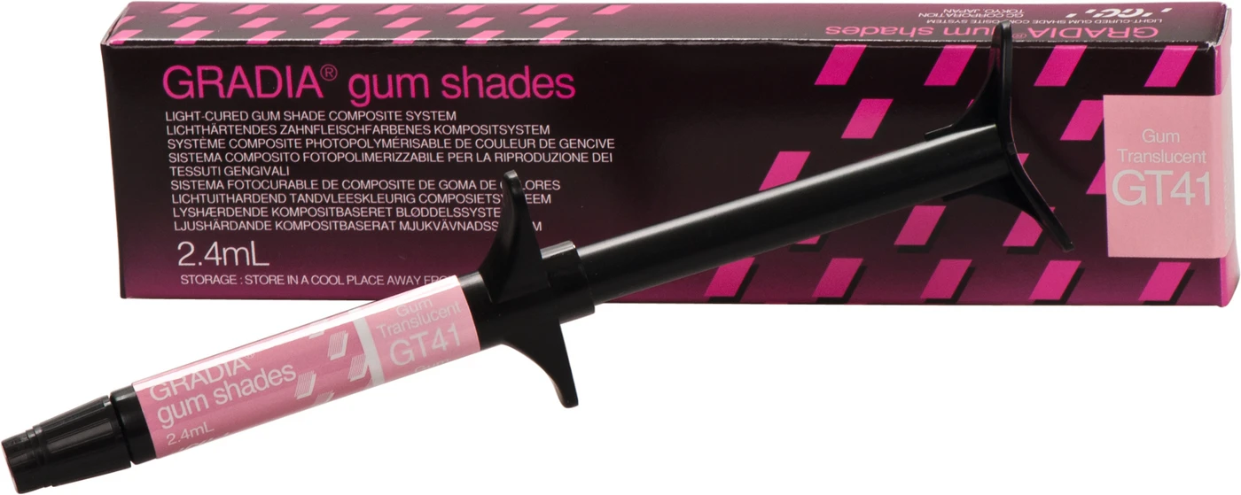 GC GRADIA® gum shades Spritze 2,4 ml Paste translucent GT41