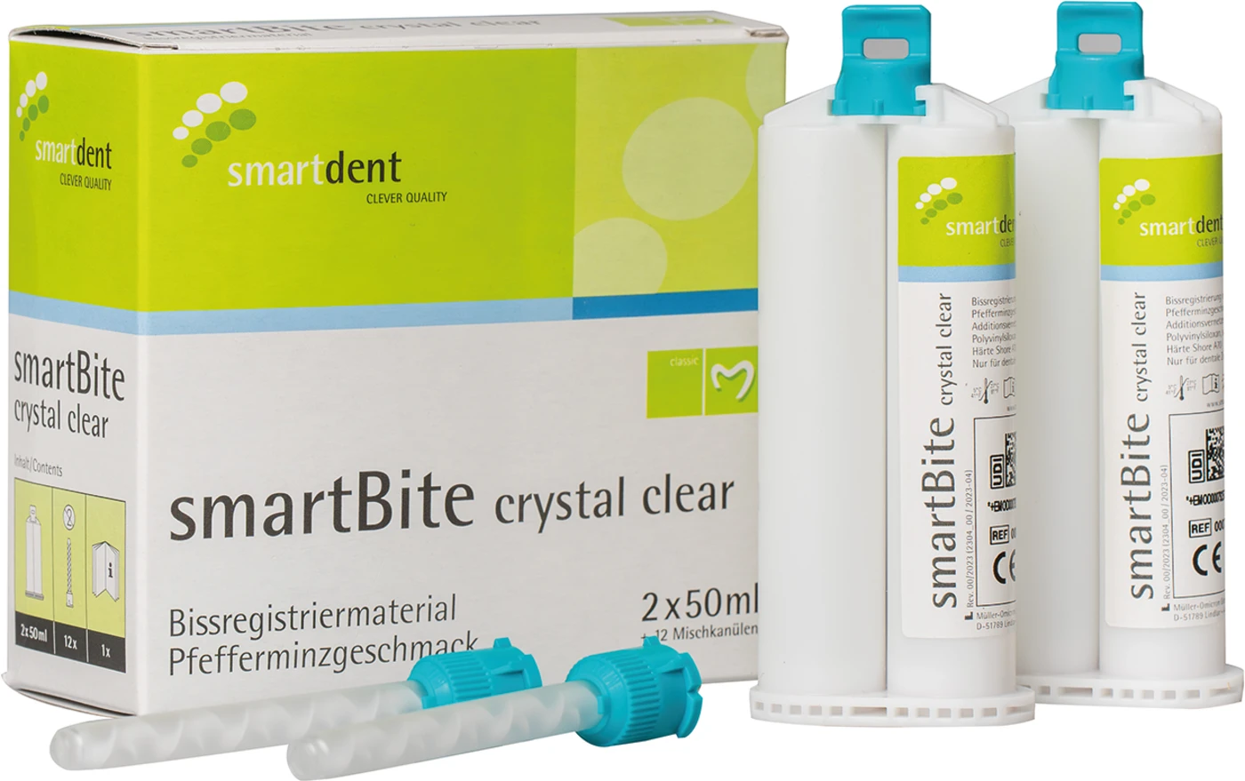 smartBite crystal clear Packung 2 x 50 ml Doppelkartusche