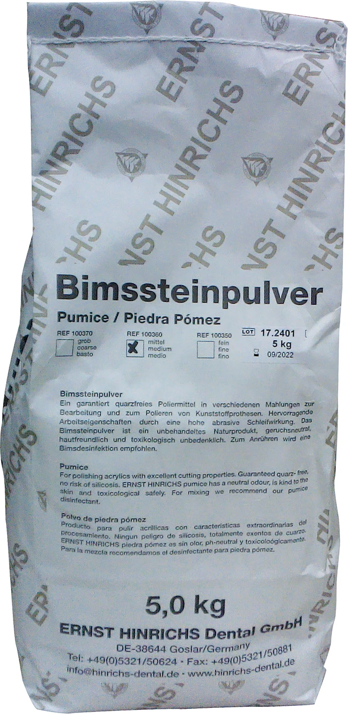 Bimssteinpulver Beutel 5 kg mittel