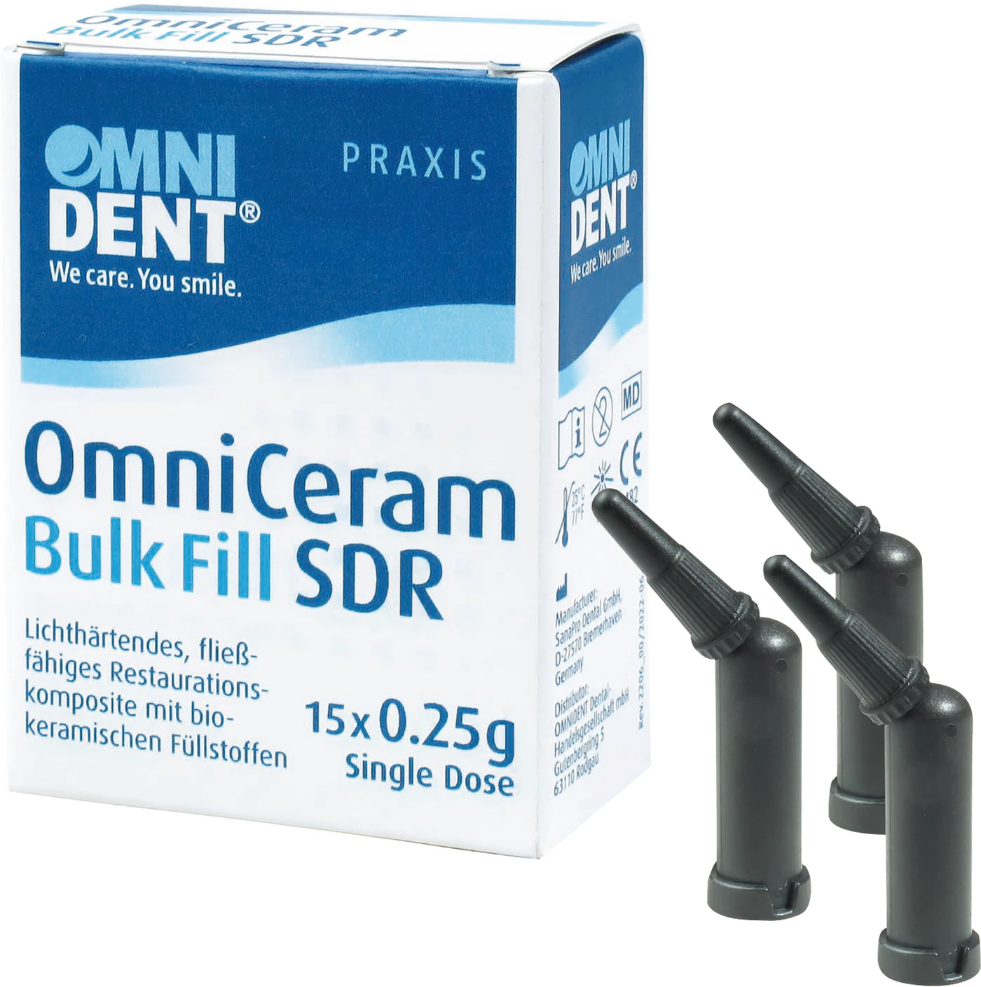 OmniCeram Bulk Fill SDR Packung 15 x 0,25 g Singledose