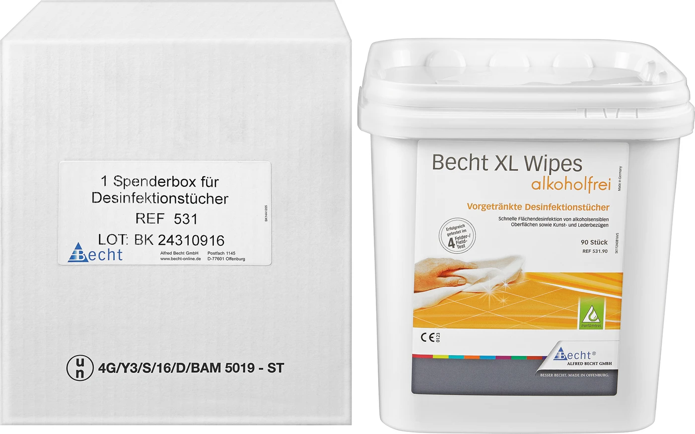 XL Wipes plus alkoholfrei Spenderbox Stück leer XL Wipes plus alkoholfrei Spenderbox Stück leer