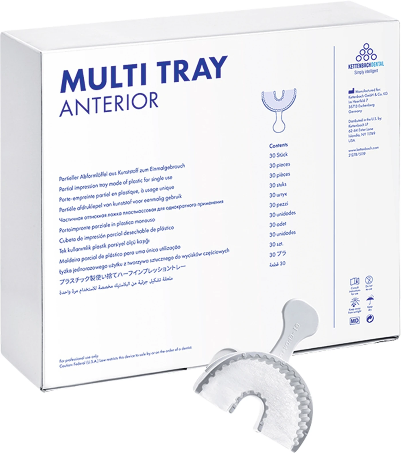 Multi Tray Packung 30 Stück Anterior