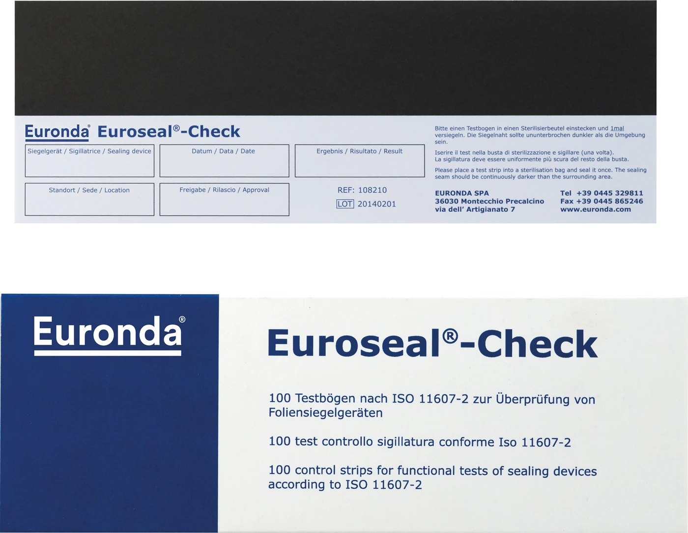 EUROSEAL 2001 PLUS Testbögen Packung 100 Stück EUROSEAL Check