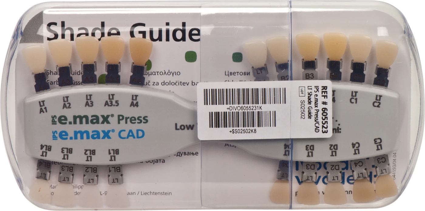 IPS e.max® CAD f.CEREC/inLab Farbschlüssel Stück