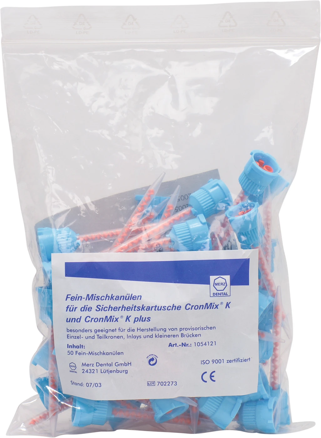 CronMix® K Mischkanülen Packung 50 Stück, fein