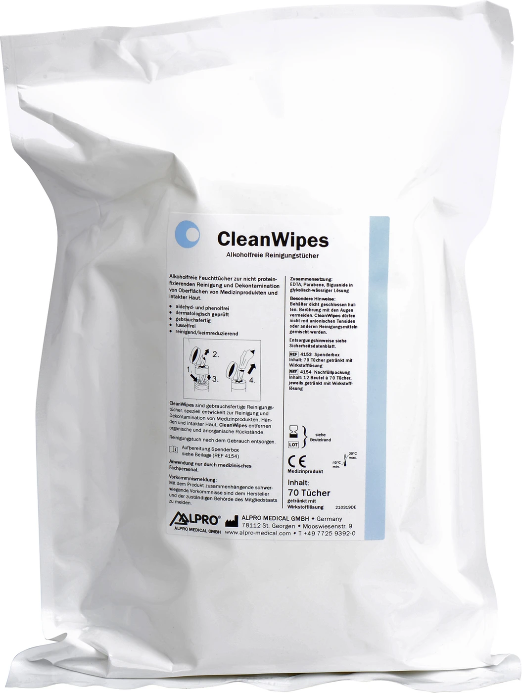 CleanWipes Karton 12 x 70 Stück