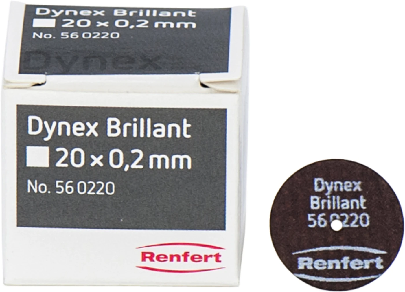 Dynex Brillant Packung 10 Stück extrem dünn, elastisch, glasfaserverstärkt, 0,2 x 20 mm