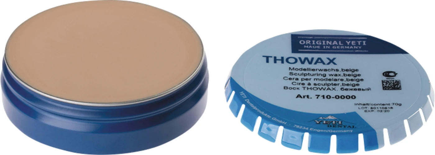 THOWAX Modellierwachs Dose 70 g beige