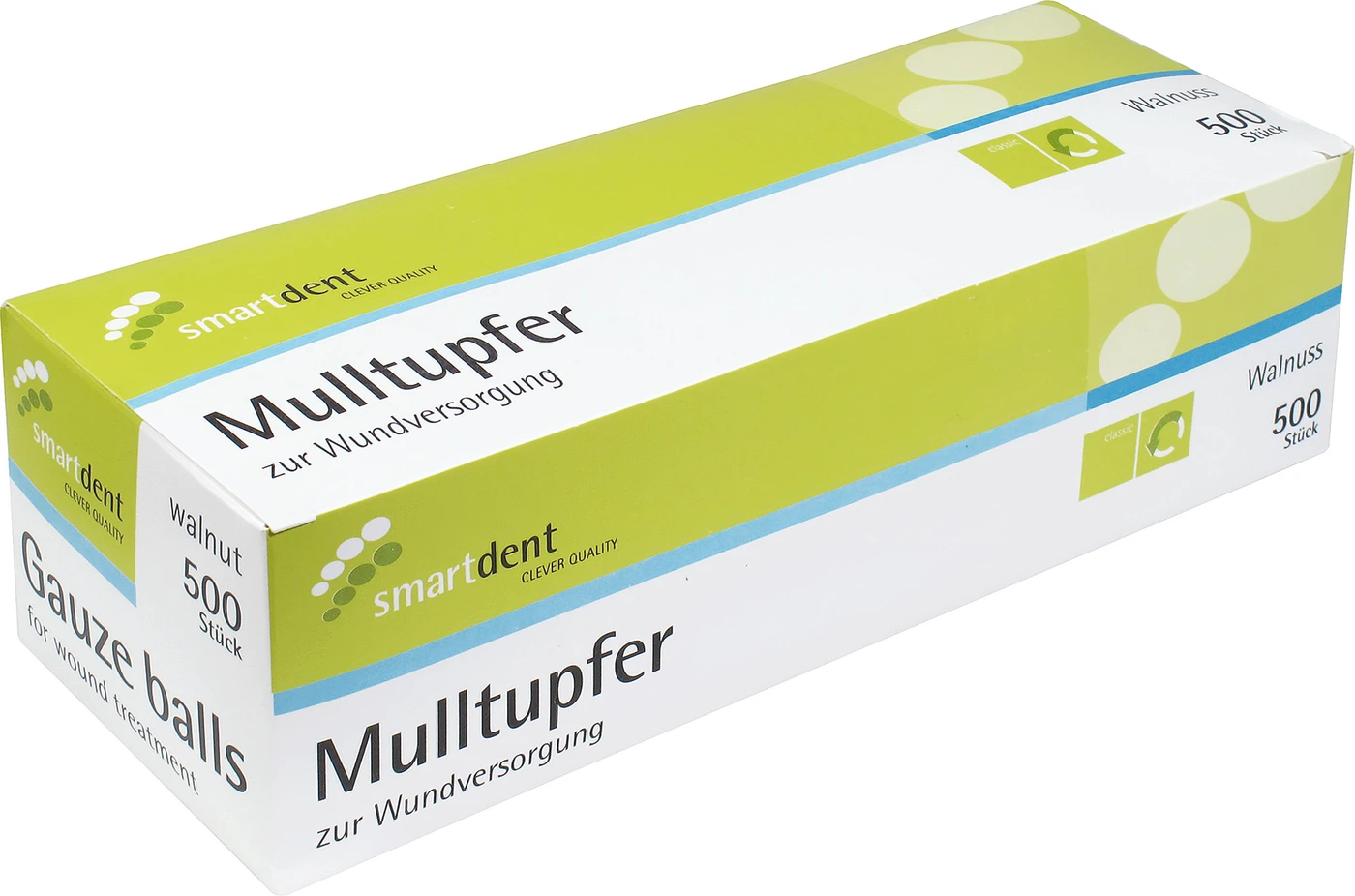 smart Mulltupfer unsteril Packung 500 Stück Walnuss
