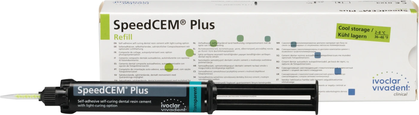 SpeedCEM® Plus Packung 9 g Spritze transparent, Zubehör