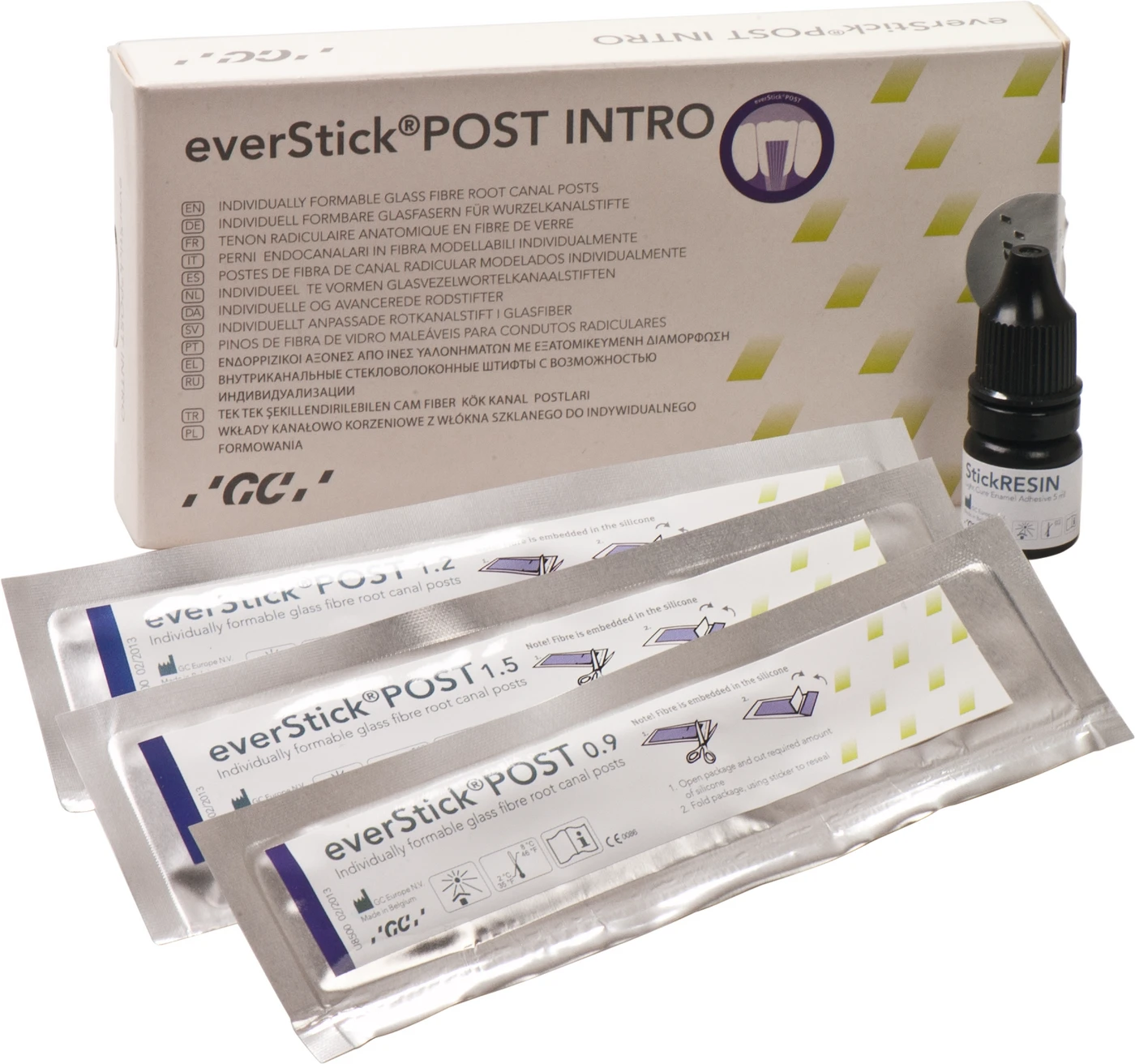 GC everStick®POST Intro Packung 3 x 5 Stifte sortiert