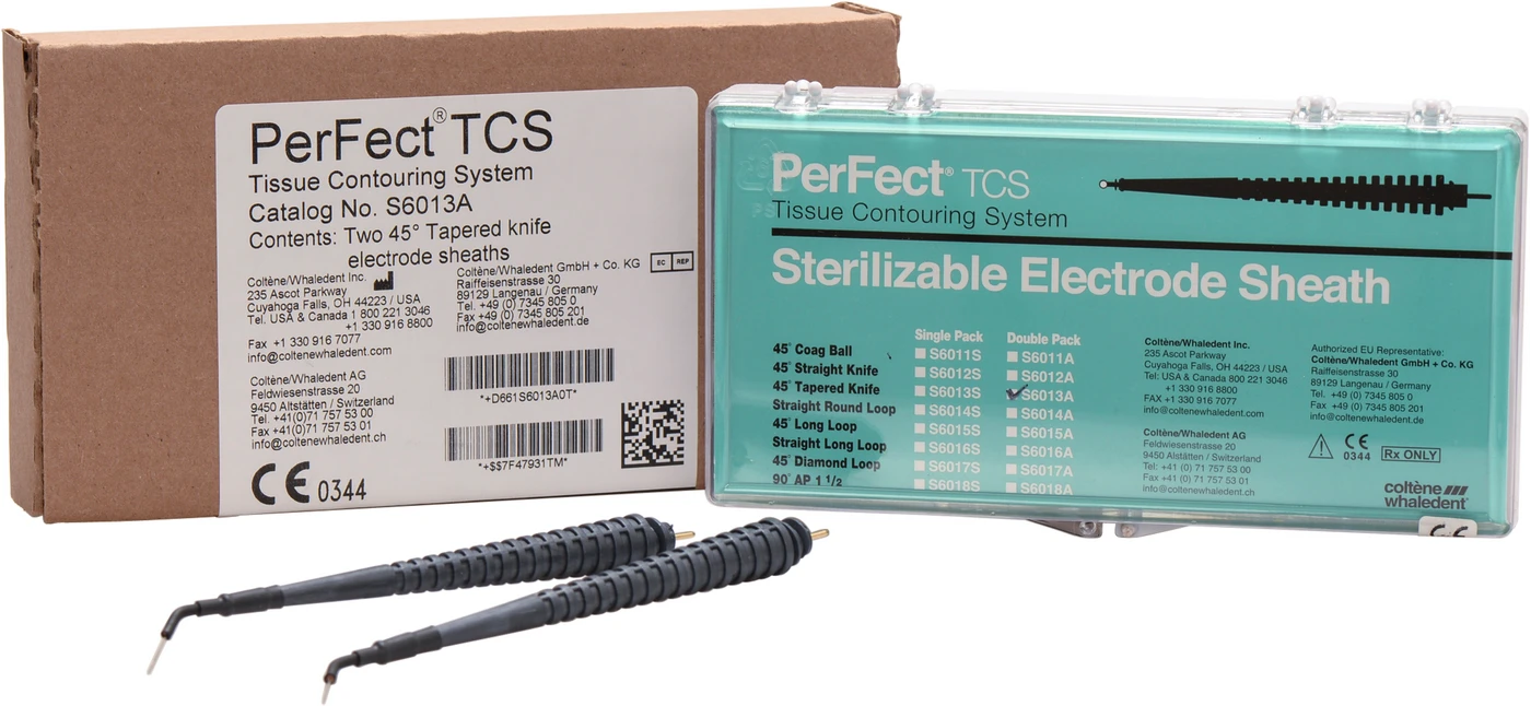 PerFect® TCS Elektroden Packung 2 Stück 45° konischer Schnitt