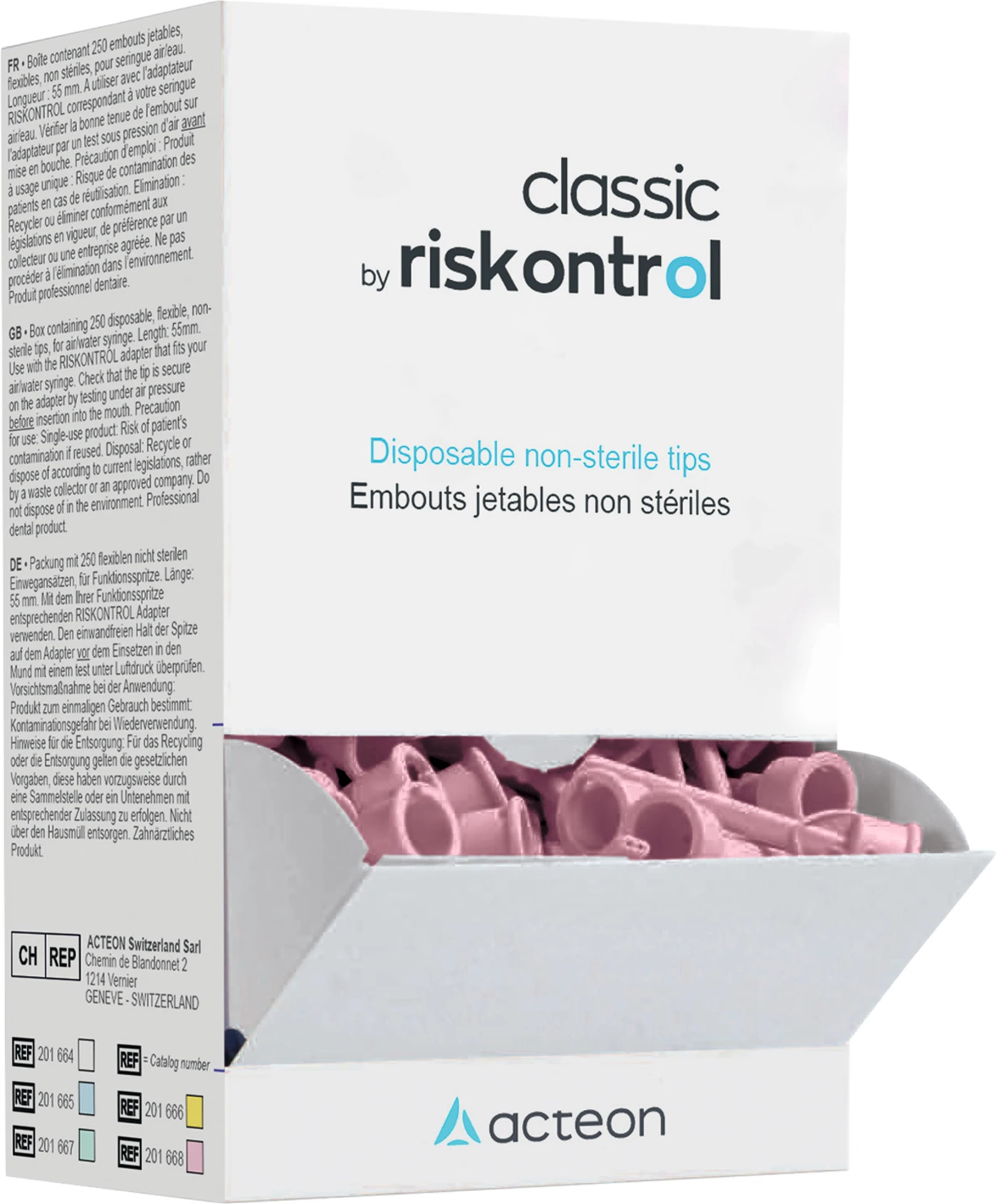 RISKONTROL® Packung 250 Stück rosa