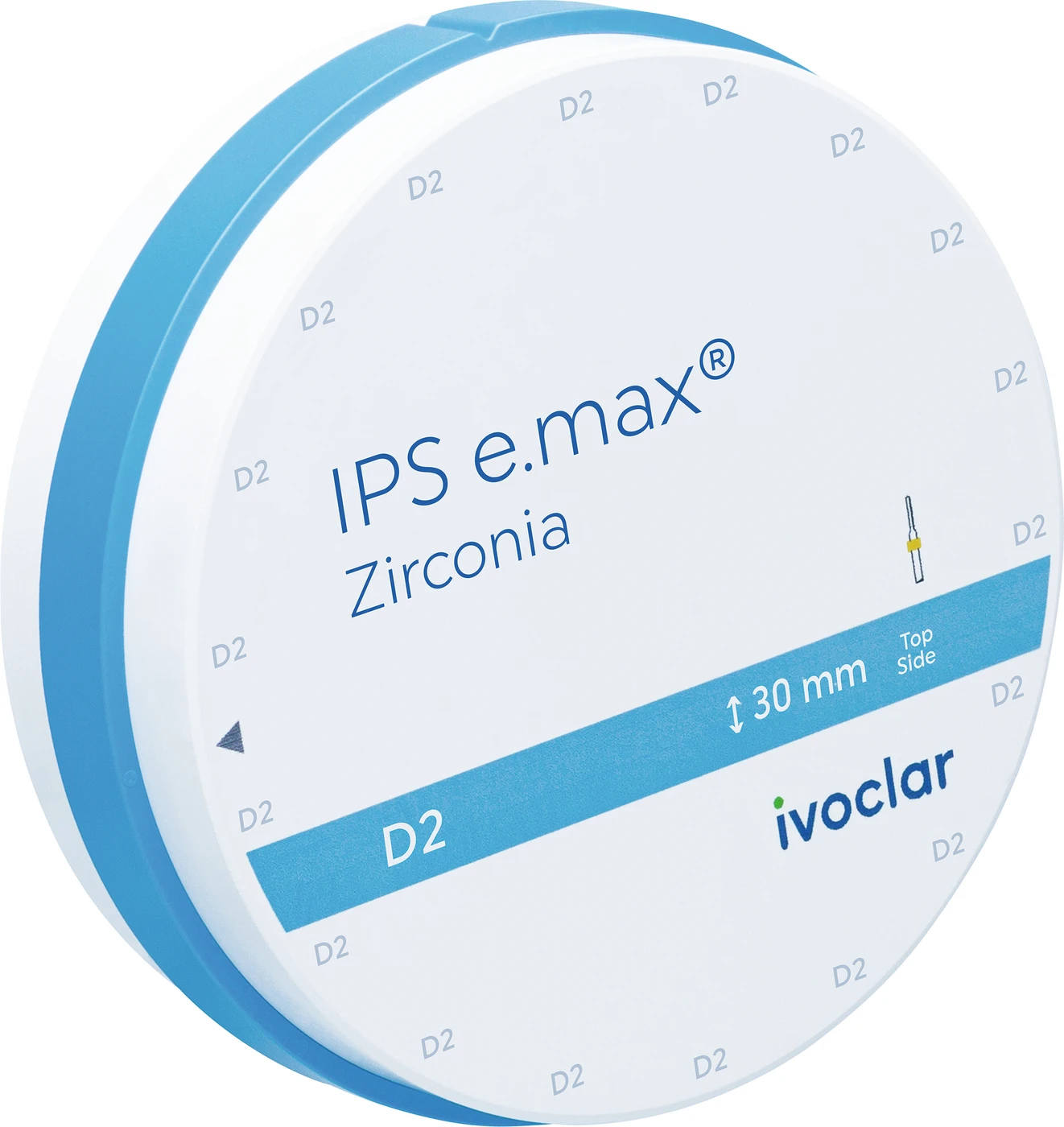IPS e.max Zirconia Stück Ø 98,5 mm, H: 30 mm, D2