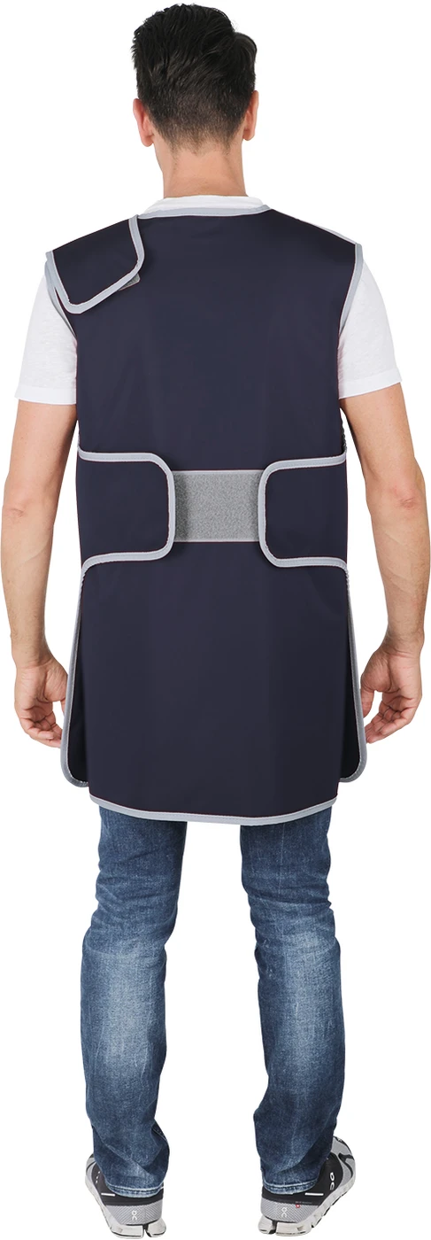 Dental-Rundumschutzschürze Stück M, 1 Spezial-Bügel, Blue Admiral, Leadfree 2.0