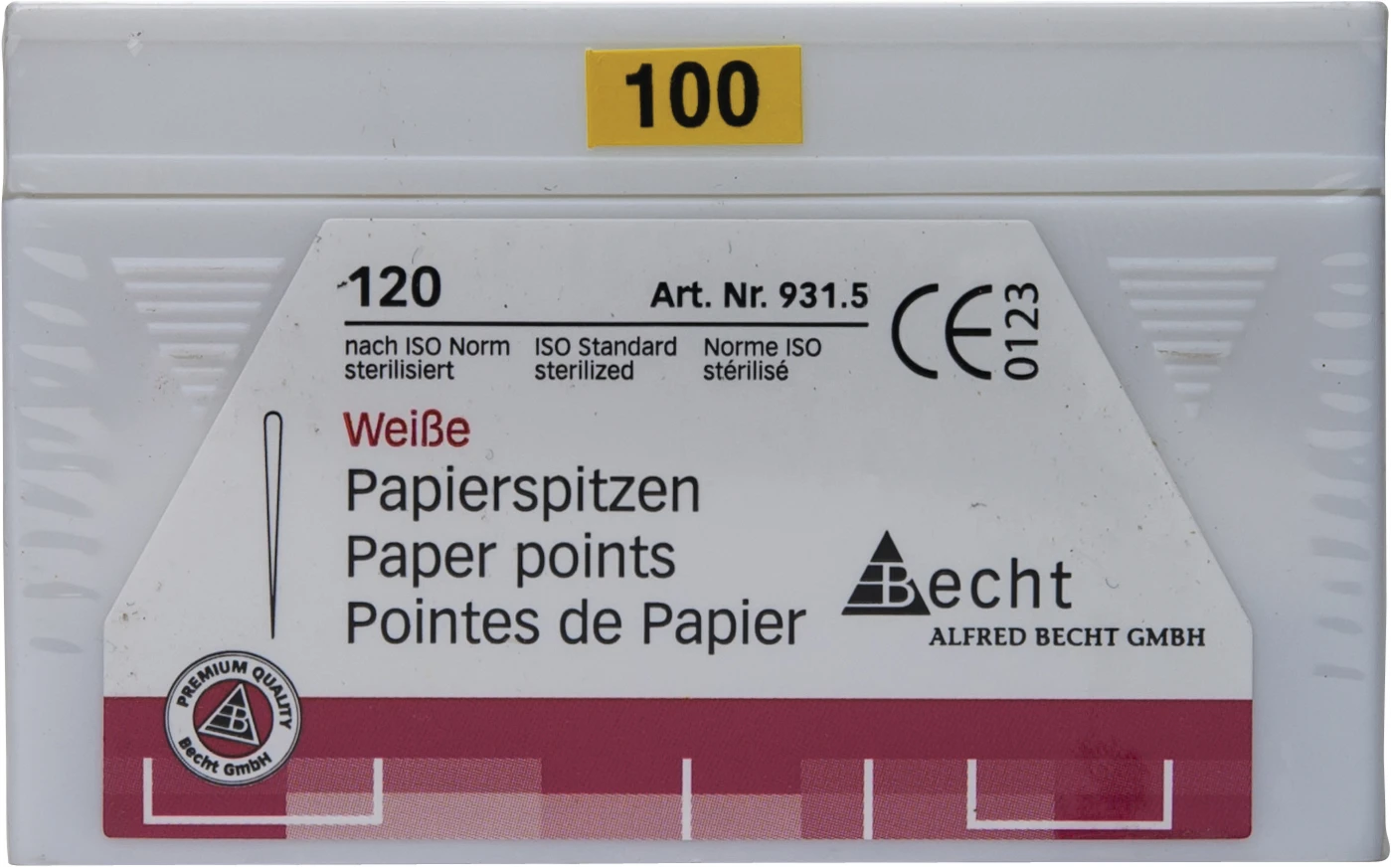 Papierspitzen weiß Packung 120 Stück ISO 100