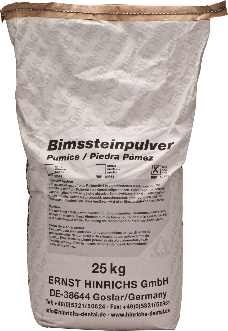 Bimssteinpulver Sack 25 kg fein