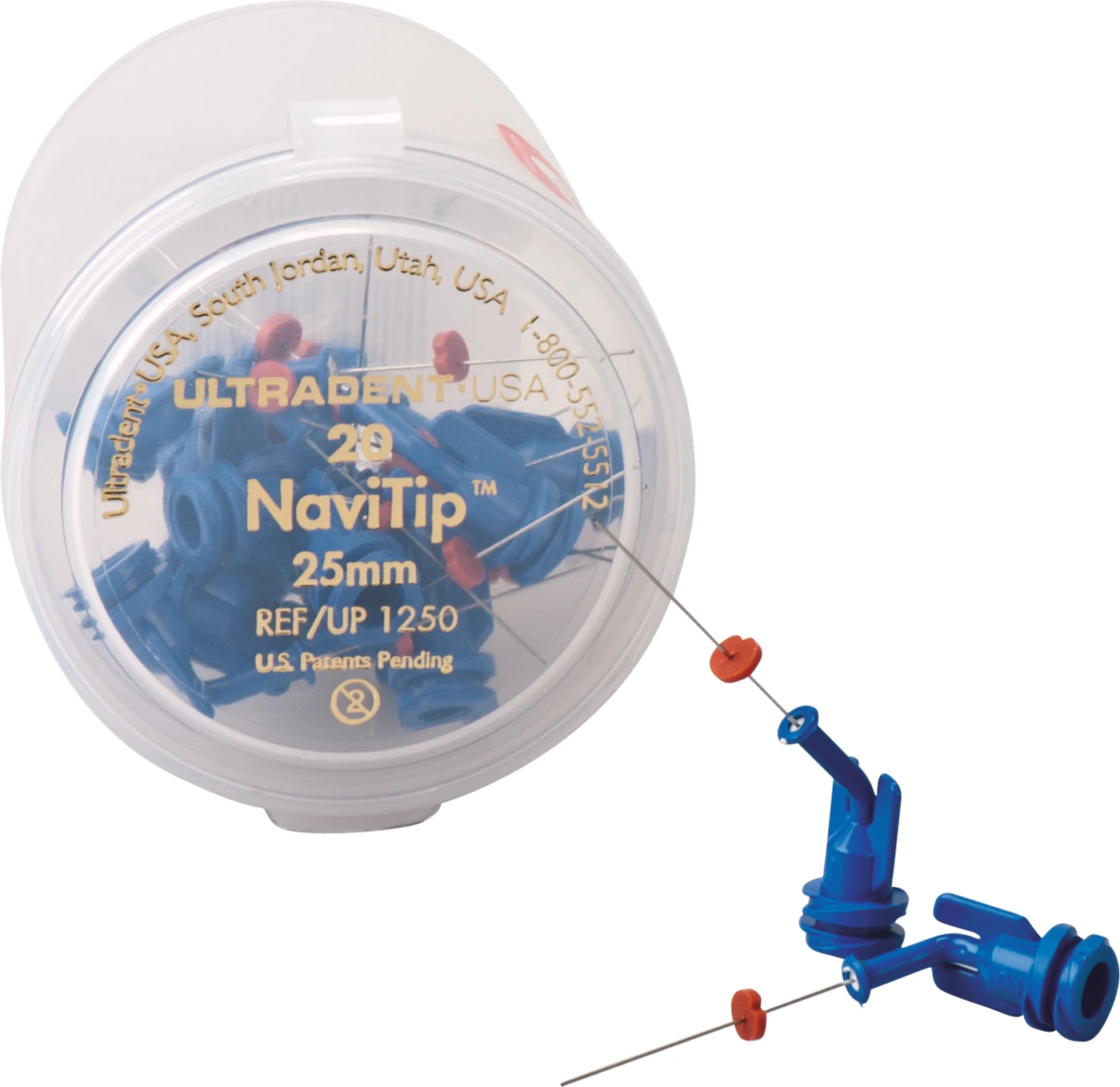 NaviTip™-Tips Packung 20 Stück blau, Länge 25 mm, Ø 0,3 mm, 30ga