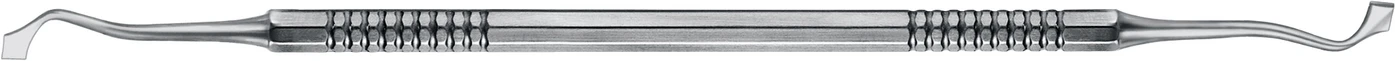 Schnitzinstrumente nach Frahm Stück 4,8 mm, 45° gewinkelt, 17 cm, Achtkant Griff