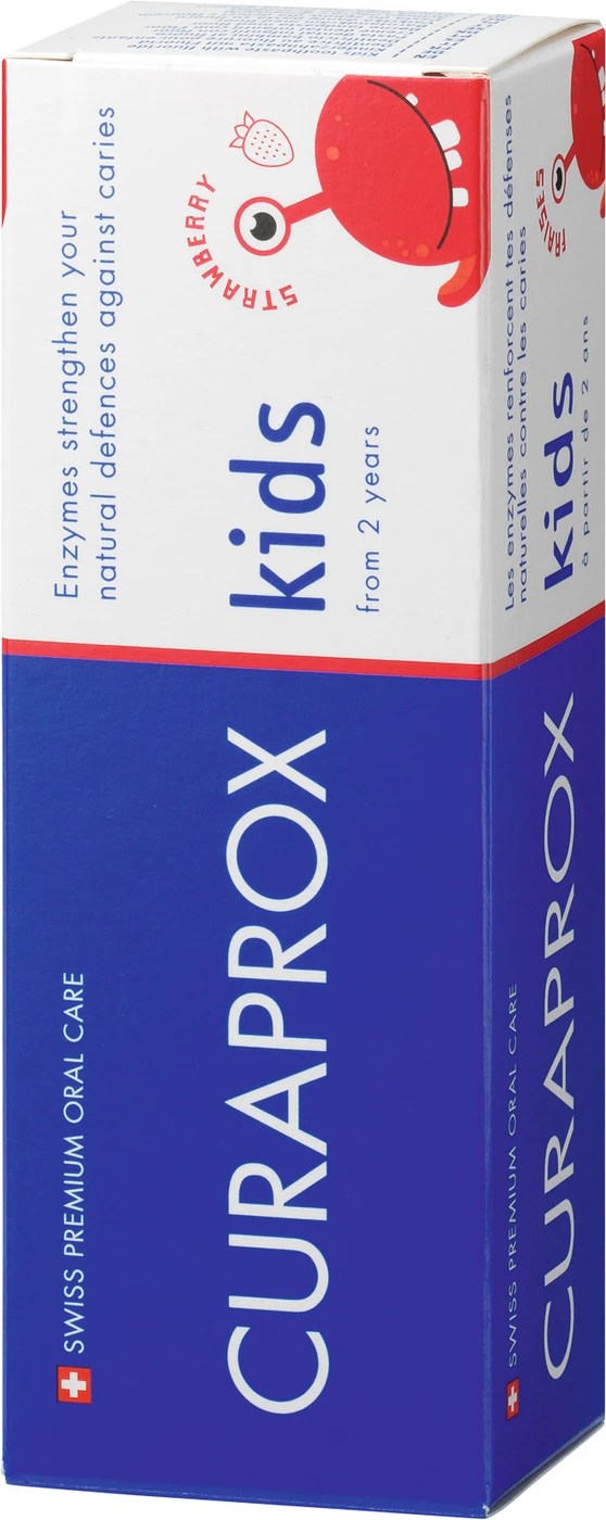 CURAPROX Kinderzahnpasta Tube 60 ml Erdbeere, mit Fluorid CURAPROX Kinderzahnpasta Tube 60 ml Erdbeere, mit Fluorid