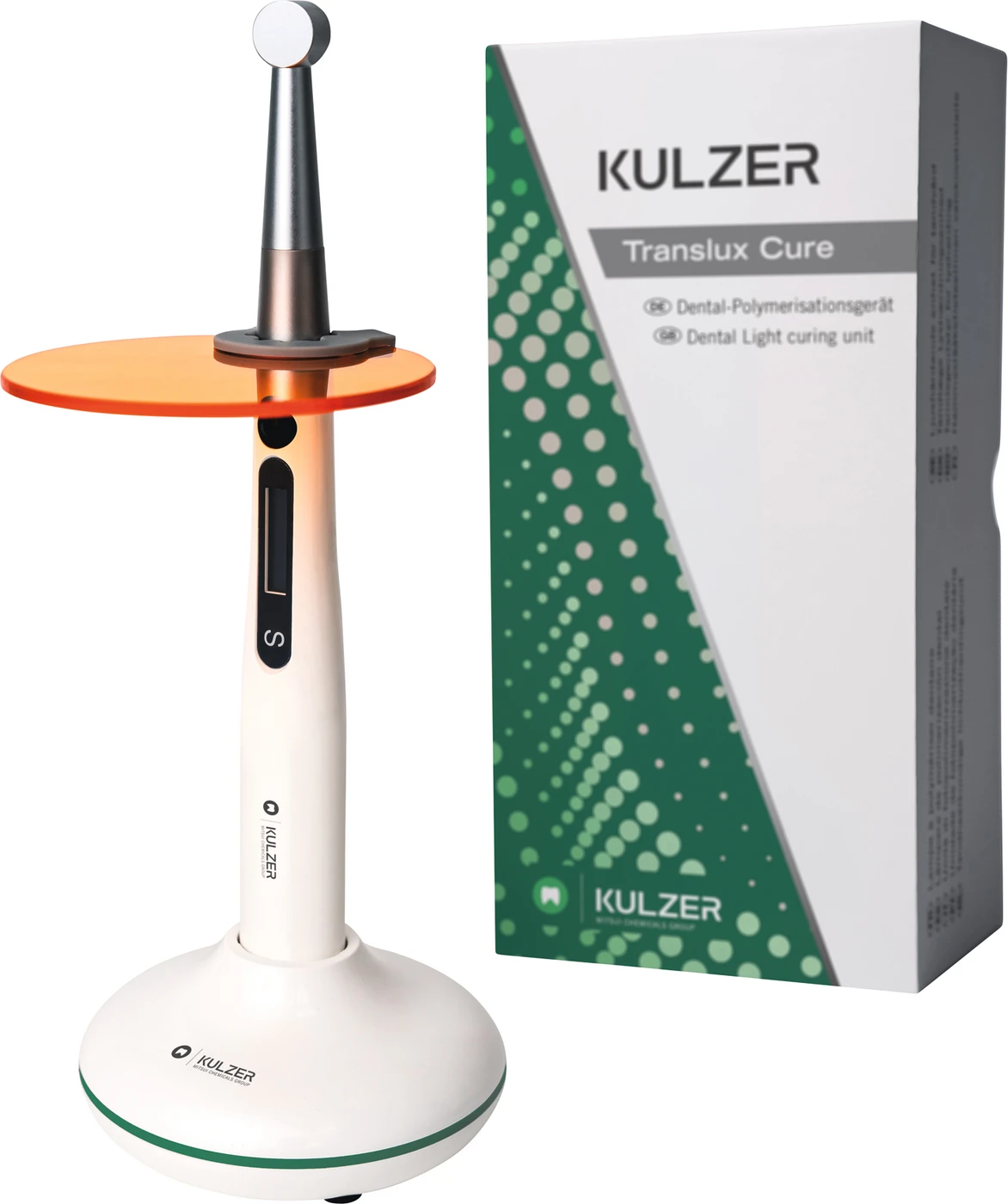 Translux Cure Stück inklusive Ladestation, Netzteil, Lichtschutzschild, 100 Einmalschutzhüllen