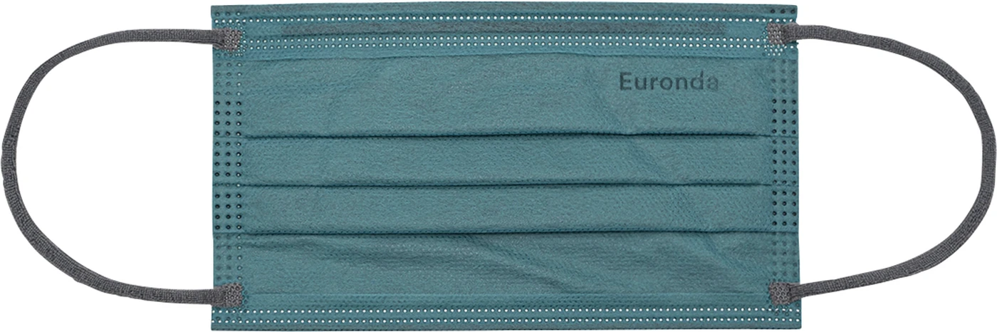 Monoart Mundschutz Pro Soft Plus Packung 50 Stück mit Gummizug, grün