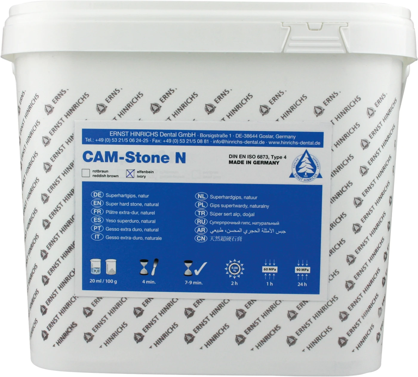 CAM-Stone N Eimer 10 kg elfenbein
