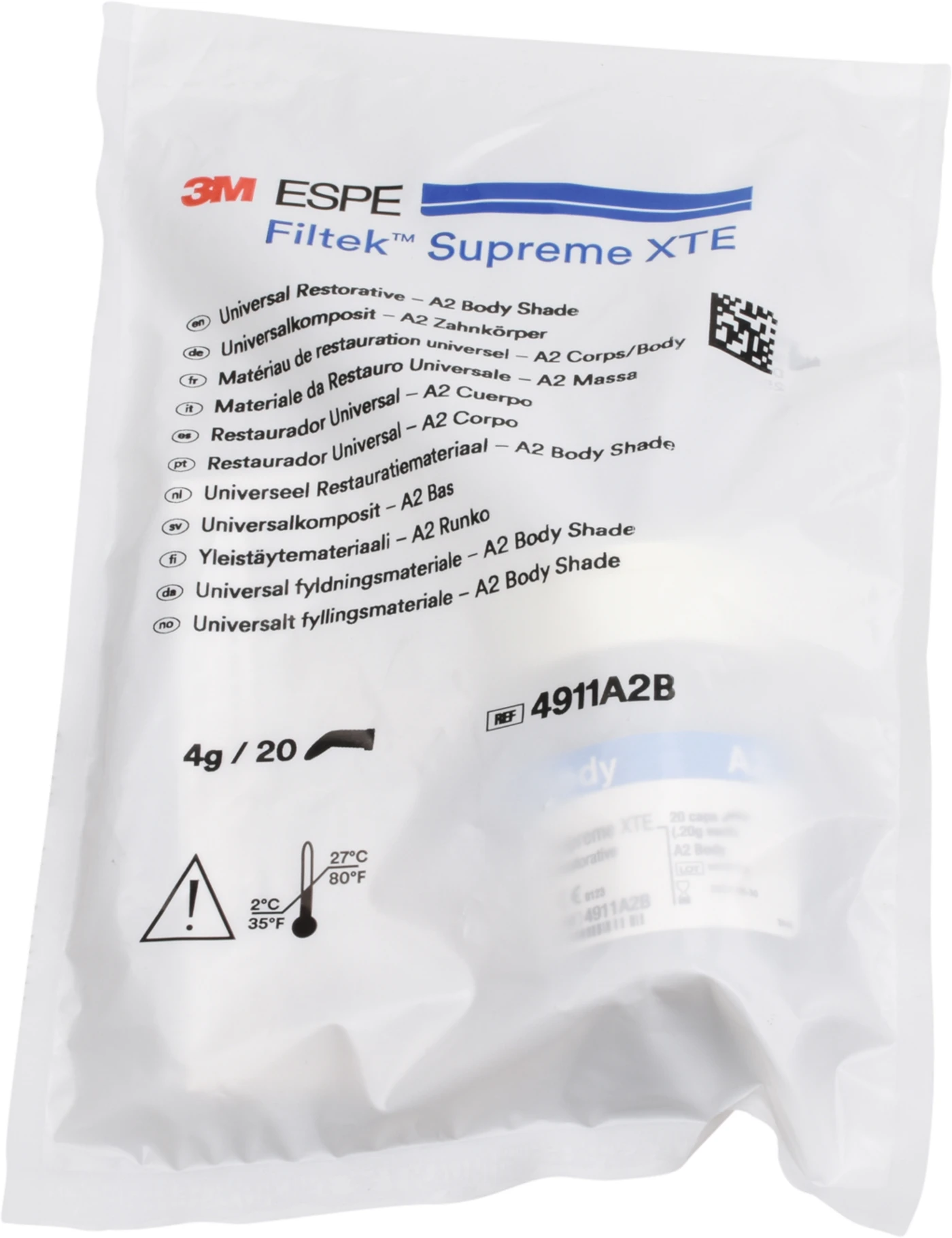 Filtek™ Supreme XTE Universal Packung 20 x 0,2 g Kapsel body A2